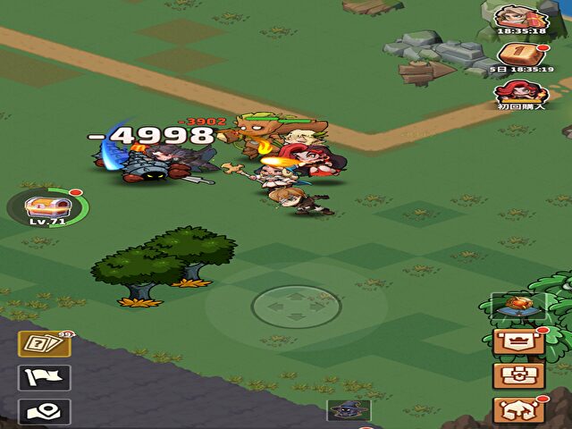 トップヒーローズの冒険フィールド画像